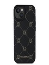 Karl Lagerfeld PU Karl Heads Pattern Magsafe Back Cover für iPhone 15 Schwarz Karl Lagerfeld