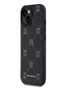 Karl Lagerfeld PU Karl Heads Pattern Magsafe Back Cover für iPhone 15 Schwarz Karl Lagerfeld