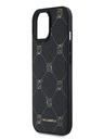 Karl Lagerfeld PU Karl Heads Pattern Magsafe Back Cover für iPhone 15 Schwarz Karl Lagerfeld