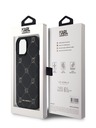 Karl Lagerfeld PU Karl Heads Pattern Magsafe Back Cover für iPhone 15 Schwarz Karl Lagerfeld