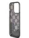 Karl Lagerfeld Liquid Glitter Monogram Gradient Back Cover für iPhone 14 Pro Max Schwarz Karl Lagerfeld
