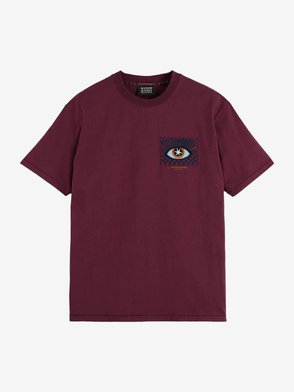 Scotch & Soda Scotch & Soda Herren T-Shirt mit gehobenem Kunstwerk