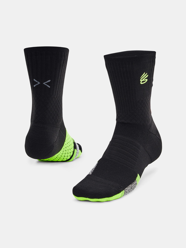 Under Armour Unisex Under Armour Curry UA AD Playmaker 1p Mid-BLK Socken