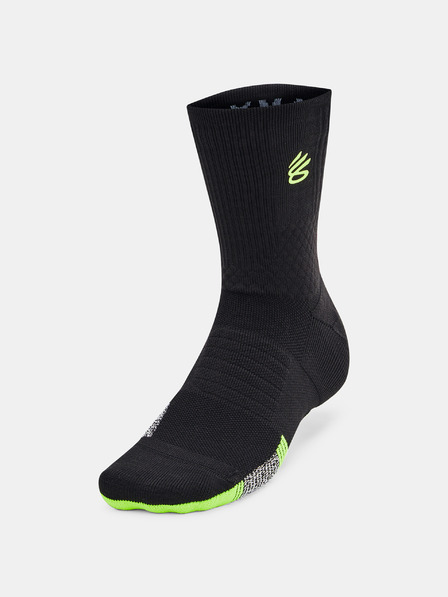 Under Armour Unisex Under Armour Curry UA AD Playmaker 1p Mid-BLK Socken