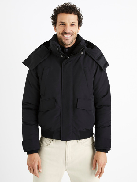 Celio Schwarze Herren Celio Cuchunky Winterjacke