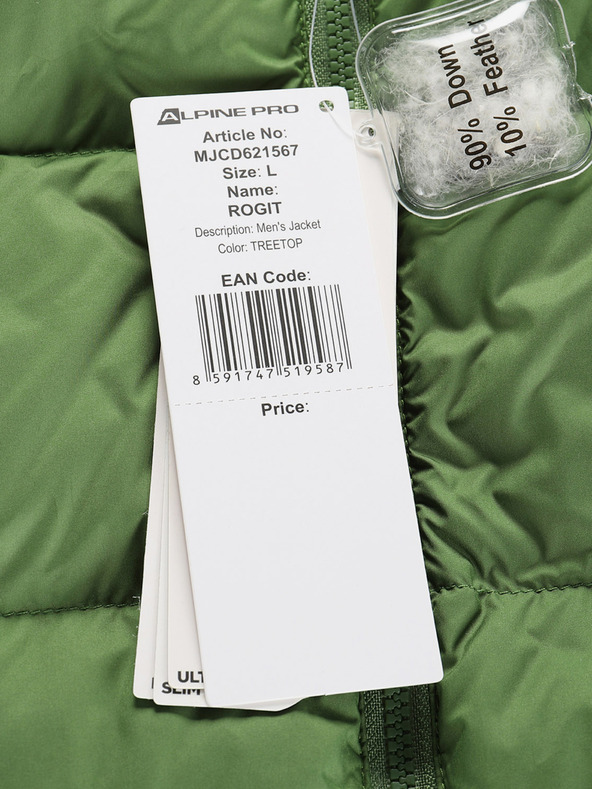 ALPINE PRO Herren-Winterdaunenjacke mit DWR ALPINE PRO ROGIT treetop