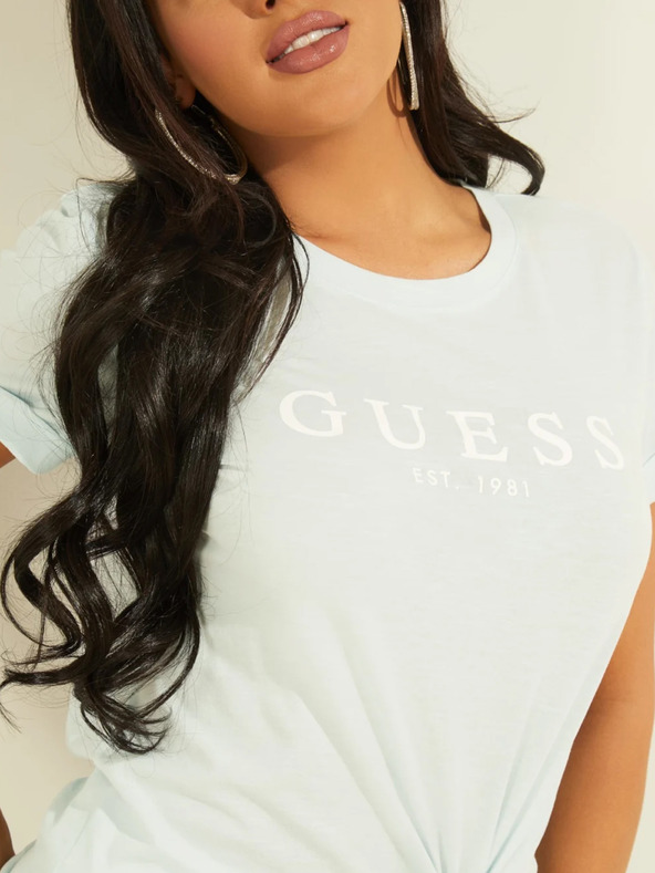 Guess Mintfarbenes Damen-T-Shirt von Guess