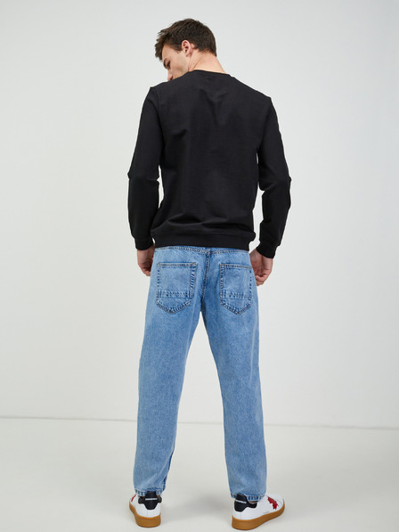 Guess Schwarzes Herren Guess Audley Sweatshirt