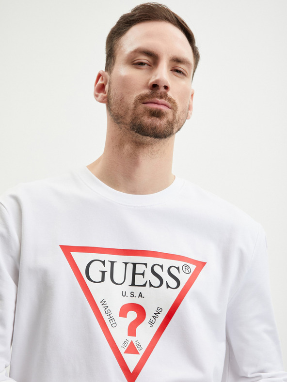 Guess Weißes Guess Herren-Sweatshirt Audley