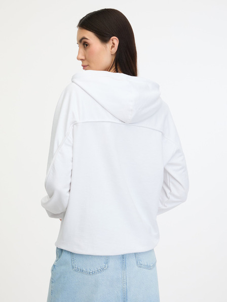 Guess Weißes Guess Mini-Dreieckssweatshirt für Frauen