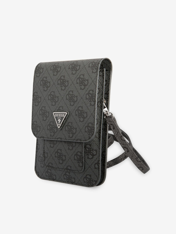 Guess Guess PU 4G Triangle Logo Handytasche Schwarz