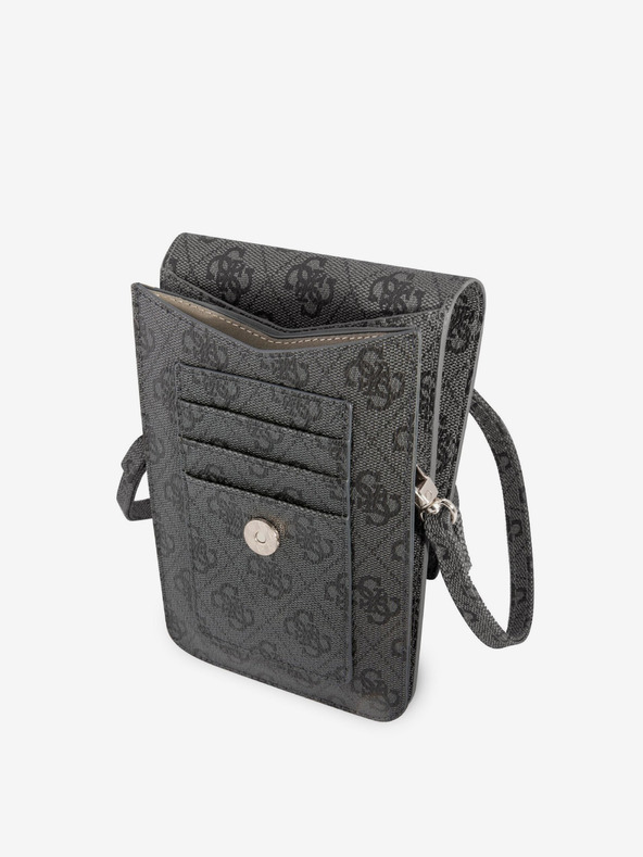 Guess Guess PU 4G Triangle Logo Handytasche Schwarz