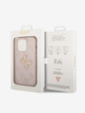 Guess Guess PU 4G Metall-Logo-Rückseite für iPhone 15 Pro Max Pink
