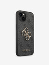 Guess PU 4G Metal Logo iPhone 14 Plus Grey Phone Case
