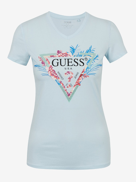Guess Hellblaues Guess T-Shirt für Frauen