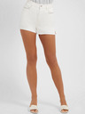 Guess Weiße Damen Denim Shorts mit Schlitz Guess Claudia