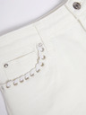Guess Weiße Damen Denim Shorts mit Schlitz Guess Claudia
