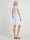 Guess Weißes kurzes Damen-Spitzenkleid mit Krawatte Guess Mykonos