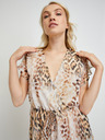 Guess Hellbraunes gemustertes kurzes Damenkleid Guess Rosa