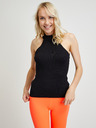 Guess Schwarzes geripptes Damen-Tanktop Guess
