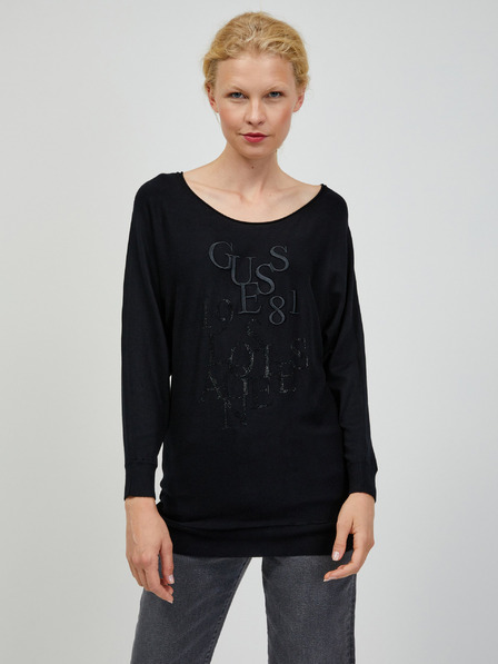 Guess Schwarzer leichter Damenpullover Guess Carole