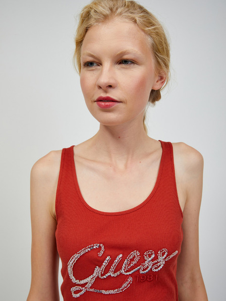 Guess Guess Hegle Rotes Damen-Tank-Top