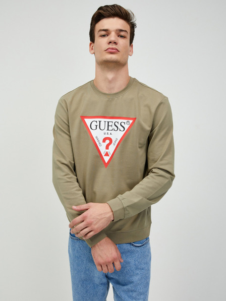 Guess Khaki Herren Guess Audley Sweatshirt