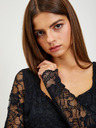 Guess Schwarzes Damen-Spitzenshirt Guess Gemma