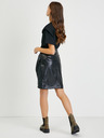 Guess Schwarzer kurzer Damen-Kunstleder-Rock Guess Marianne