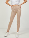 Guess Beigefarbene Slim Fit Hose für Damen aus Wildleder Guess Maya