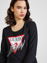 Guess Schwarzes Guess Icon Damen-T-Shirt