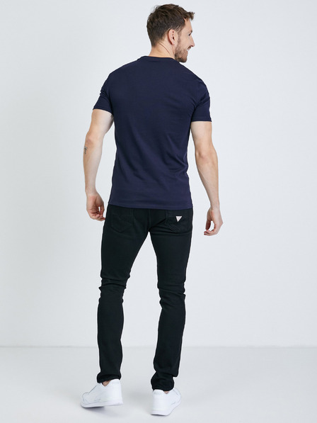 Guess Dunkelblaues Guess-T-Shirt für Herren