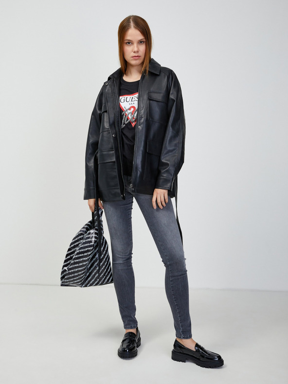 Guess Schwarzes Guess T-Shirt für Frauen