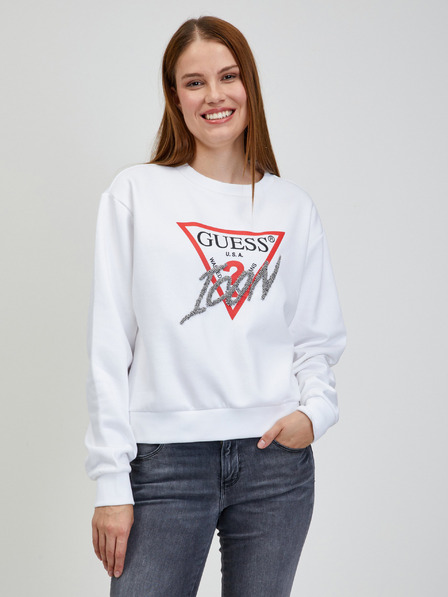 Guess Weißes Guess Damen-Sweatshirt