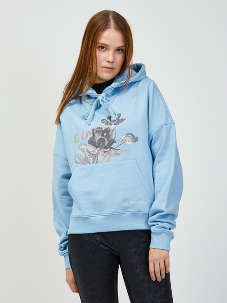 Guess Hellblauer Damen Hoodie Guess