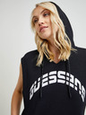 Guess Schwarzer ärmelloser Damen-Kapuzenpullover Guess Camilla
