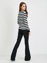Guess Weiß-schwarz gestreifter Damen-Pullover Guess Pascale