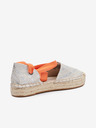 Guess Orange und silber gemusterte Damen-Espadrilles Guess Jalene 3