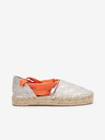 Guess Orange und silber gemusterte Damen-Espadrilles Guess Jalene 3