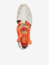 Guess Orange und silber gemusterte Damen-Espadrilles Guess Jalene 3