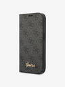 Guess Guess PC/TPU 4G Metall-Kamerakontur Book Case für iPhone 14 Pro Schwarz