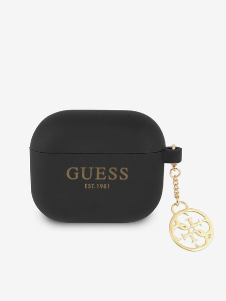 Guess Guess 4G Charm Silikontasche für AirPods 3 Schwarz