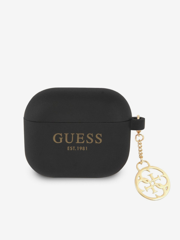 Guess Guess 4G Charm Silikontasche für AirPods 3 Schwarz