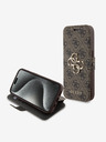 Guess Guess PU-Leder 4G Metall-Logo Book Case für iPhone 15 Pro Max Braun