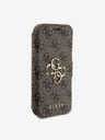 Guess Guess PU-Leder 4G Metall-Logo Book Case für iPhone 15 Pro Max Braun