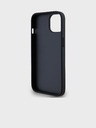 DKNY Rückseite aus PU-Leder mit Streifenmuster für iPhone 14 Schwarz DKNY