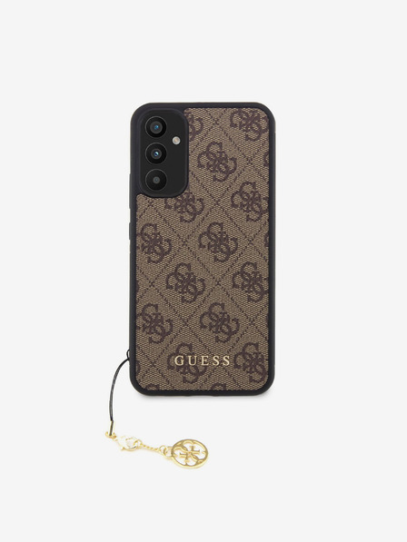 Guess 4G Charm Back Cover for Samsung Galaxy A34 5G Brown Phone Case