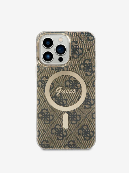 Guess Guess IML 4G MagSafe Rückwand für iPhone 14 Pro Max Braun
