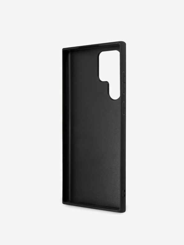 Guess PU 4G Metal Logo Back Cover for Samsung Galaxy S23 Ultra Grey Phone Case