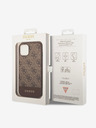 Guess Guess PU 4G Streifen-Rückseite für iPhone 14 Braun